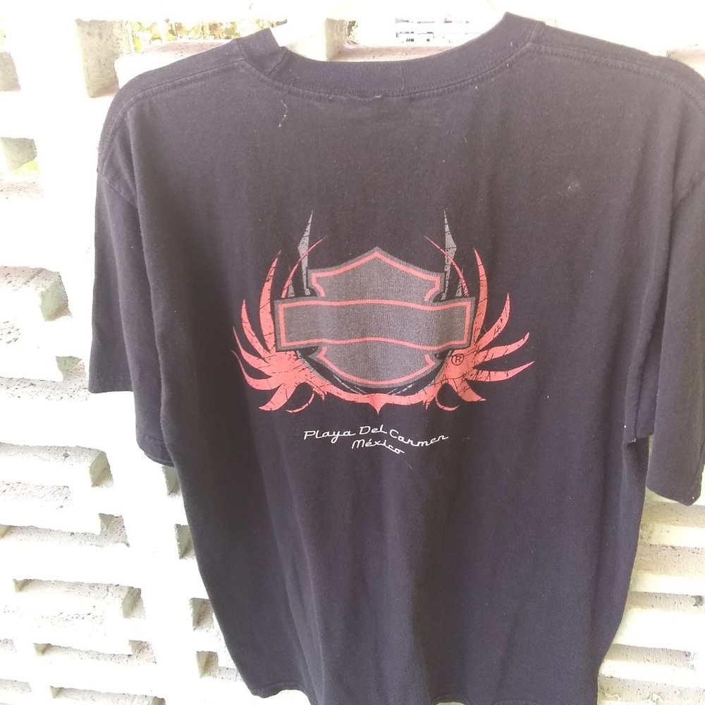 Vtg Harley Davidson tee playa del Carmen sz L - Picture 2 of 5